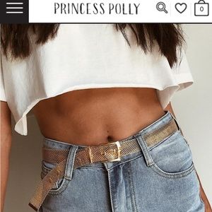 Gold belt from Princess Polly